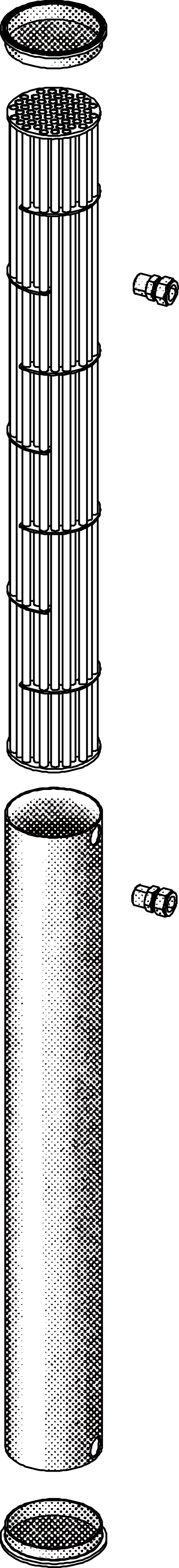 Stage 1 of the machine, the falling film